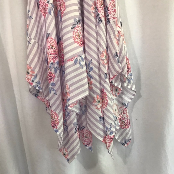 4 for $35 🍄 Candies Floral High Neck Handkerchief Hem Dress - Picture 10 of 12